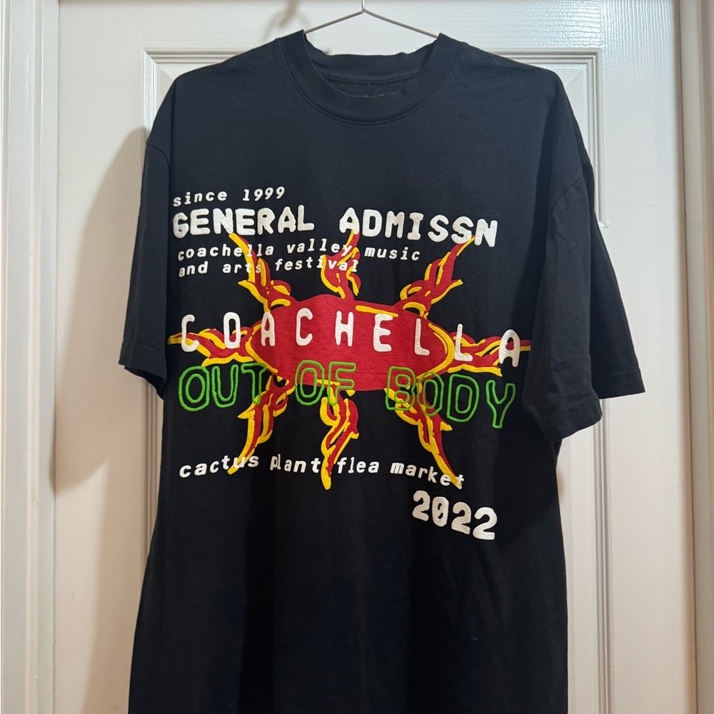 Cactus Plant Flea Market Black Coachella Graphic Tee